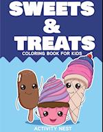 Sweets and Treats Coloring Book for Kids 