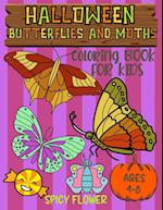 Halloween butterflies coloring book for kids ages 4-8