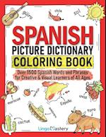 Spanish Picture Dictionary Coloring Book