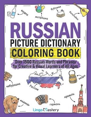 Russian Picture Dictionary Coloring Book