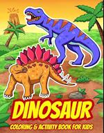 Dinosaur Coloring & Activity Book For Kids