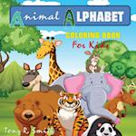 Animal Alphabet Coloring Book for kids 