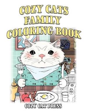 Cozy Cats Family Coloring Book