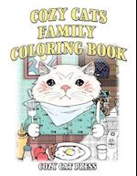 Cozy Cats Family Coloring Book