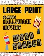 Large Print Classic Hollywood Movies Word Search