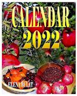Calendar 2022. Super Food. Fruits. Berries 