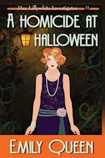 A Homicide at Halloween (Large Print)