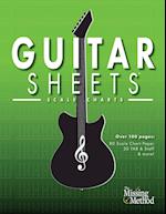 Guitar Sheets Scale Chart Paper: Over 100 pages of Blank Chord Chart Paper, TAB + Staff Paper, & more 