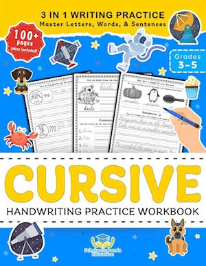 Cursive Handwriting Practice Workbook for 3rd 4th 5th Graders