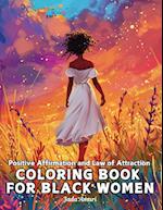 Positive Affirmation and Law of Attraction Coloring Book for Black Women