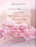 Jeremiah 29:11 Monthly Motivation & Devotion Journal Calendar 