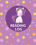 Reading Log Book For Girls