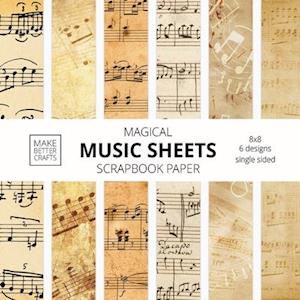 Magical Music Sheets Scrapbook Paper