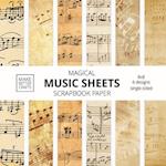 Magical Music Sheets Scrapbook Paper