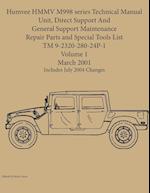 Humvee HMMV M998 series Technical Manual Unit, Direct Support And General Support Maintenance Repair Parts and Special Tools List TM 9-2320-280-24P-1 