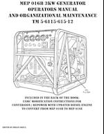 MEP 016B 3KW Generator Operators Manual and Organizational Maintenance TM 5-6115-615-12 