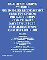 US Military Recipes Volume 1 Armed Forces Recipe Service Great for Cooking for Large Groups 