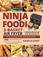 Ninja Foodi 2-Basket Air Fryer Cookbook for Beginners