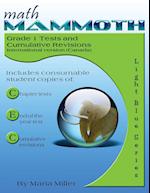 Math Mammoth Grade 1 Tests and Cumulative Reviews (Canadian Version)