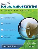 Math Mammoth Grade 8-A Worktext