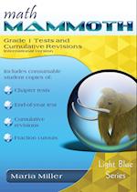 Math Mammoth Grade 1 Tests and Cumulative Revisions, International Version