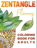 Zentangle Flowers Coloring Book For Adults