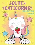 Cute Caticorns Coloring Book 