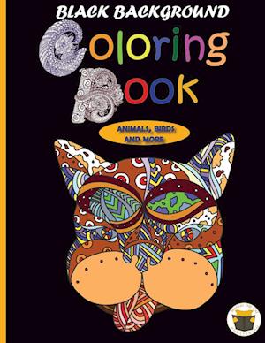 Black Background Coloring Book