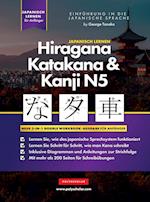 Lernen  Japanisch Hiragana, Katakana und Kanji N5 - Arbeitsbuch für Anfänger