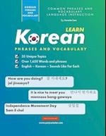 Learn Korean Phrases and Vocabulary 