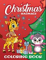 CHRISTMAS ANIMALS COLORING BOOK FOR KIDS 