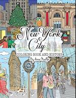 New York City Coloring Book & History: 50 illustrated coloring pages of NYC's famous sites! Learn historical facts of each famous location, as you co