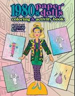 1980s Paper Dolls Coloring and Activity Book