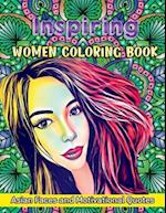 Inspiring Women Coloring Book: Asian Faces and Motivational Quotes 