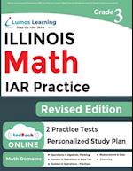 Illinois Assessment of Readiness (IAR) Test Practice: 3rd Grade Math Practice Workbook and Full-length Online Assessments: Illinois Test Study Guide 