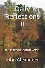 Daily Reflections II: Bible-based Lyrical Verse 