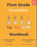 Decodable Workbook for Kids Ages 6 - 7