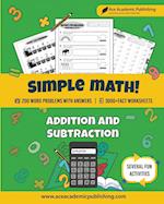 Simple Math: Addition and Subtraction Workbook 