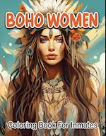 Boho woman coloring book for inmates