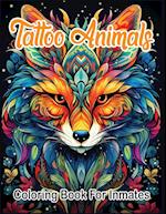 Tattoo Animals coloring book for inmates