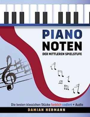 Piano Noten der mittleren Spielstufe