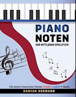 Piano Noten der mittleren Spielstufe