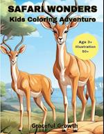 SAFARI WONDERS Kids Coloring Adventure