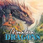 Mountain Dragons Coloring Book for Adults Double-Sided