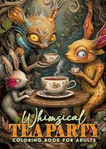 Whimsical Tea Party Coloring Book for Adults