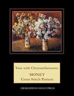 Vase with Chrysanthemums: Monet cross stitch pattern 