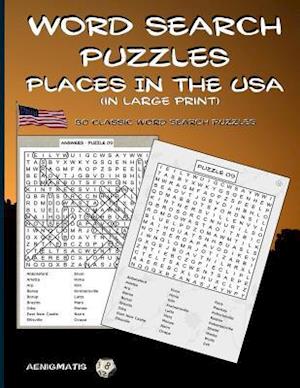 Word Search Puzzles - Places in the USA