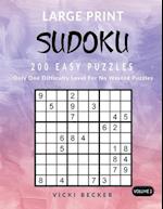 Large Print Sudoku 200 Easy Puzzles