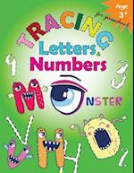 Tracing Letters and Numbers for Preschool(monster)