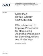 Nuclear Regulatory Commission, Efforts Intended to Improve Procedures for Requesting Additional Information for Licensing Actions Are Under Way